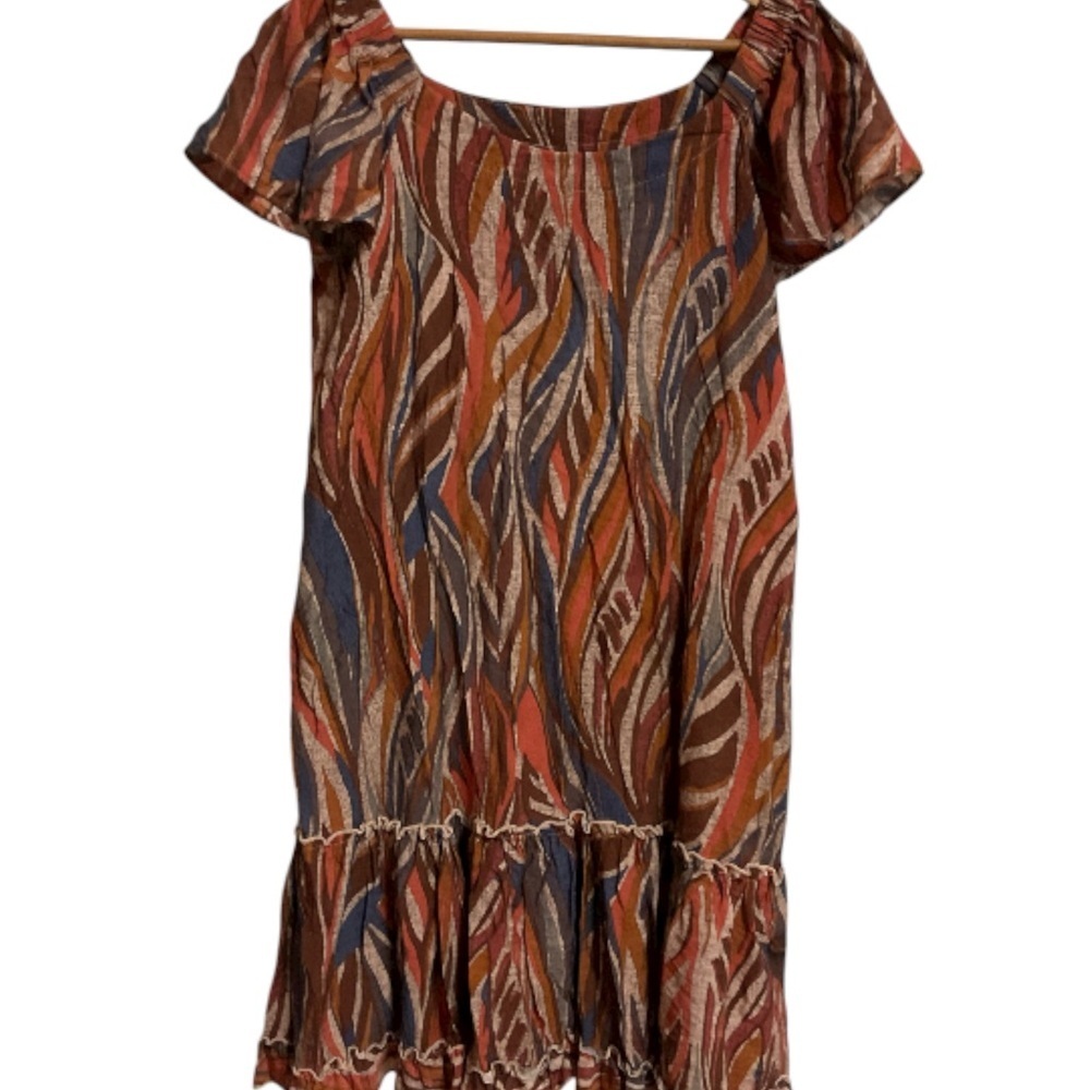 Robbie Bee Style RB68956R – Rust Multi Ruffle Hem Dress
Talla M (Medium) - Picture 2 of 13